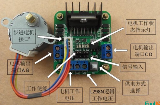 L298N电机介绍图