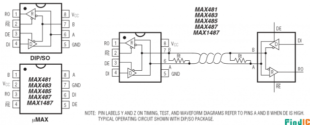 MAX485电路图及原理图