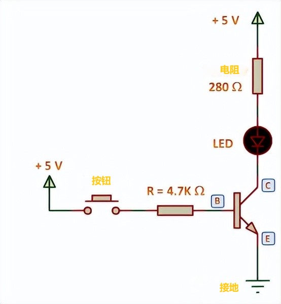 BC547三极管开关应用电路