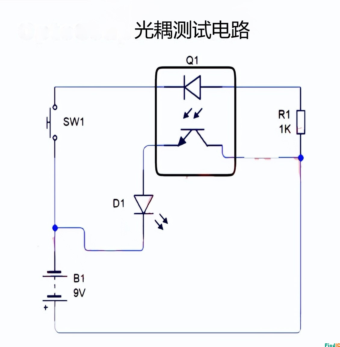 PC817 光耦测好坏电路