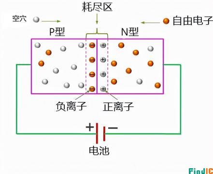正向偏置整流二极管