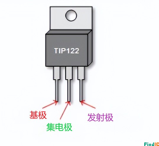 TIP122晶体管实物图