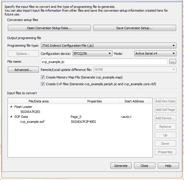 图5 Convert Programming Files的设置