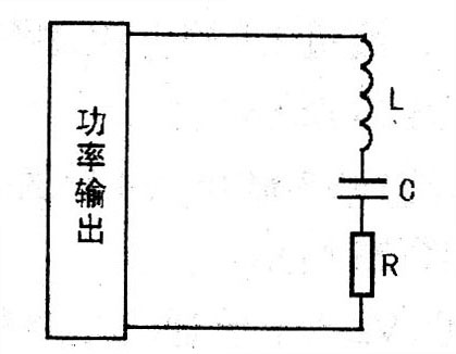 电容C和输出高压变压器输出绕组L及负载构成的等效电路