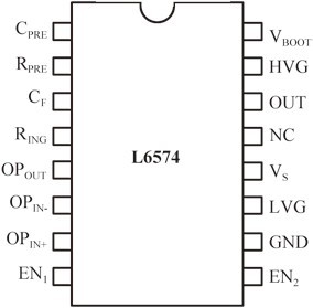 L6574的引脚排列
