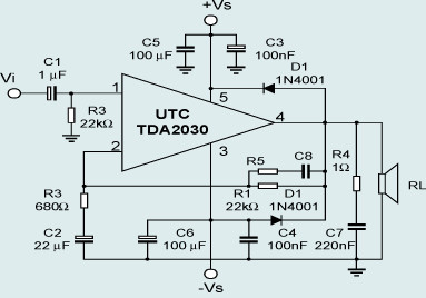 TDA2030应用电路1