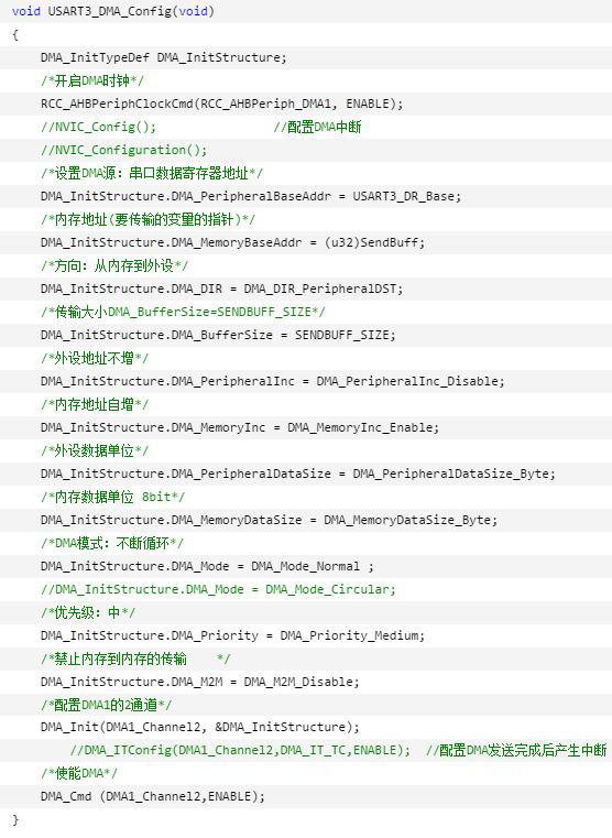stm32之串口通信DMA传输完成中断