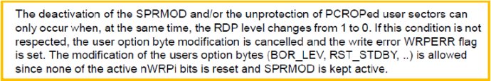 解读STM32单片机:代码实现 PCROP清除