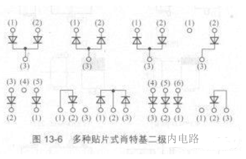 肖特基二极管结构和内电路