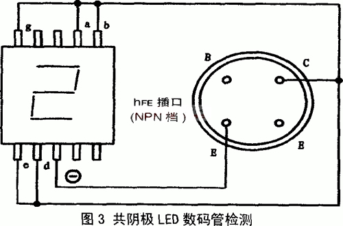 led数码管结构及其检测