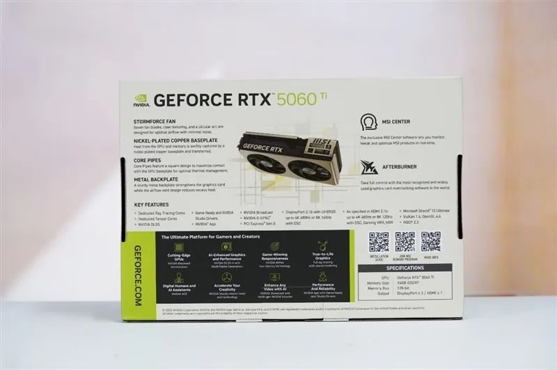 微星RTX 5060 Ti 16GB硬派师2X显卡评测：DLSS 4加持 甜点卡也能畅玩4K