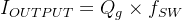 I_{OUTPUT}=Q_{g}\times f_{SW}