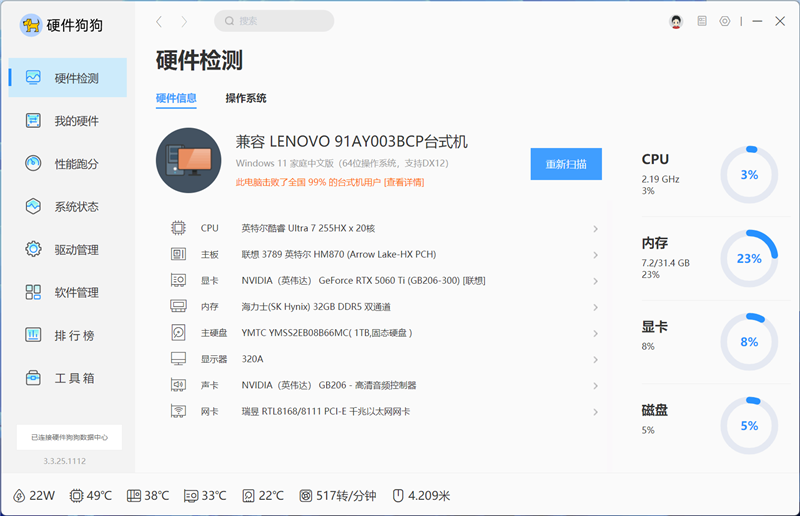 聯(lián)想GeekPro臺(tái)式機(jī)評(píng)測(cè):移動(dòng)平臺(tái)的臺(tái)式機(jī) 冷靜高效擴(kuò)展性強(qiáng)