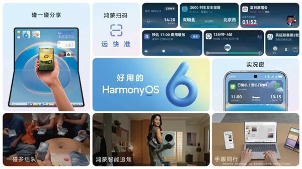 華為鴻蒙HarmonyOS 6正式發布：流暢度提升15%！實況窗、小藝全面升級