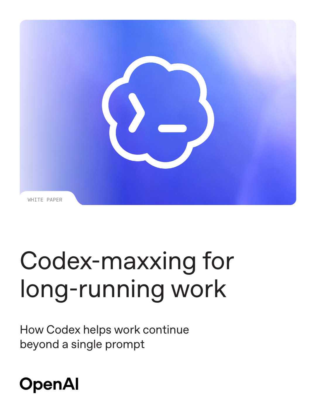 OpenAI Codex-maxxing 白皮書封面
