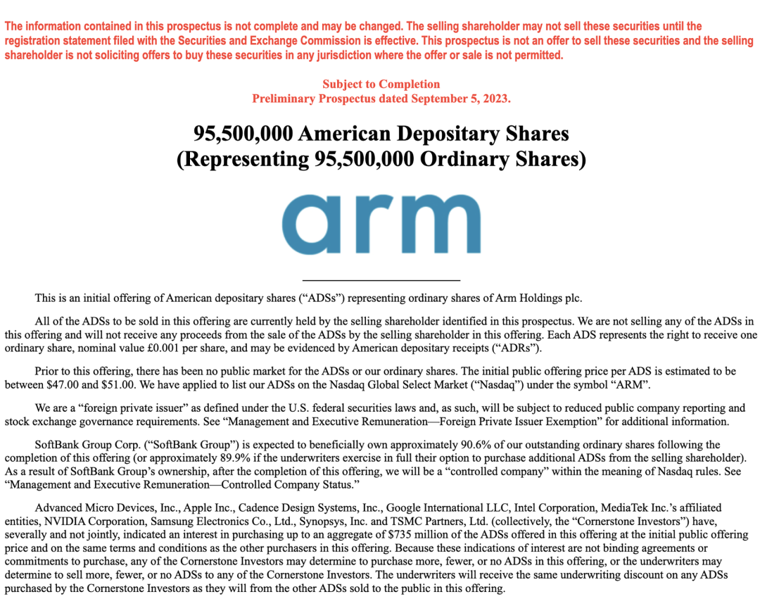4500亿芯片巨无霸Arm上市！今年最大IPO诞生-电子工程专辑