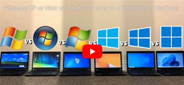 六代Windows首次性能對比!XP/Vista/7/8.1/10/11同場實測:Win11多項墊底 8.1意外奪冠