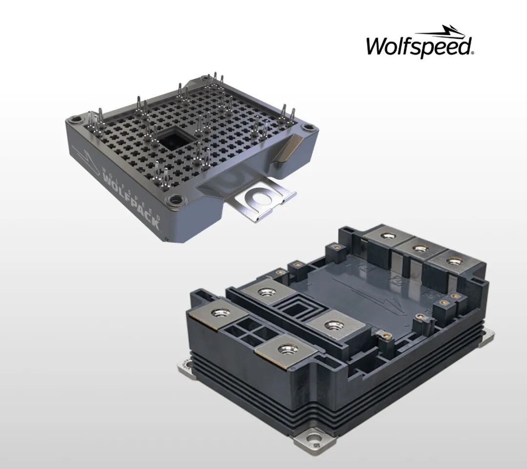 Promotional shot of Wolfspeed's New 3.3 kV SiC Power Modules