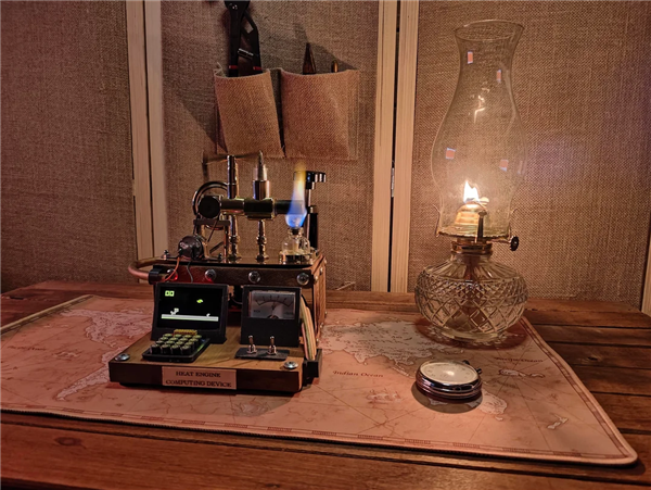 不插電不裝電池：硬核玩家造出燒火運行的電腦！還真能玩游戲