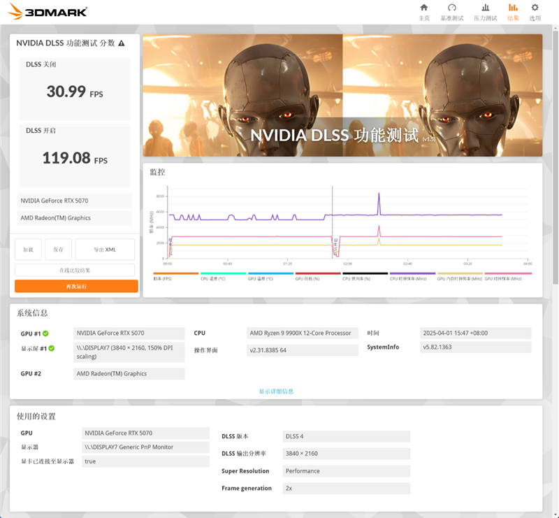 索泰RTX 5070 XGAMING OC显卡评测：极具个性外观之下 仍是游戏利器