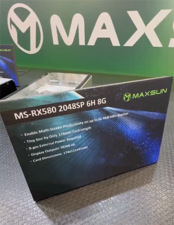 9年前的AMD RX 580顯卡重出江湖：六個HDMI接口蔚為壯觀