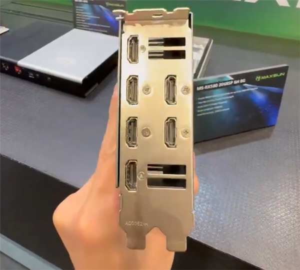 9年前的AMD RX 580顯卡重出江湖：六個HDMI接口蔚為壯觀