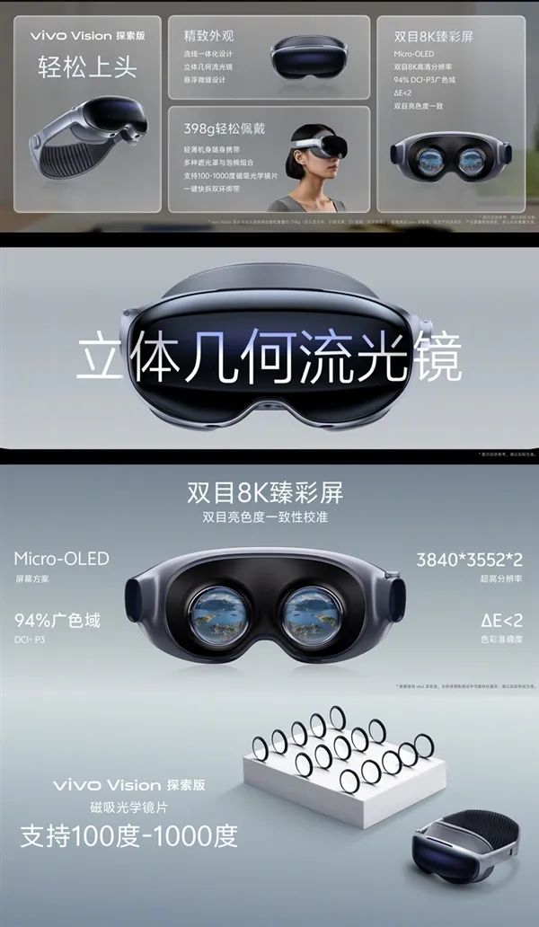 全球最輕的MR頭顯！vivo Vision探索版發(fā)布
