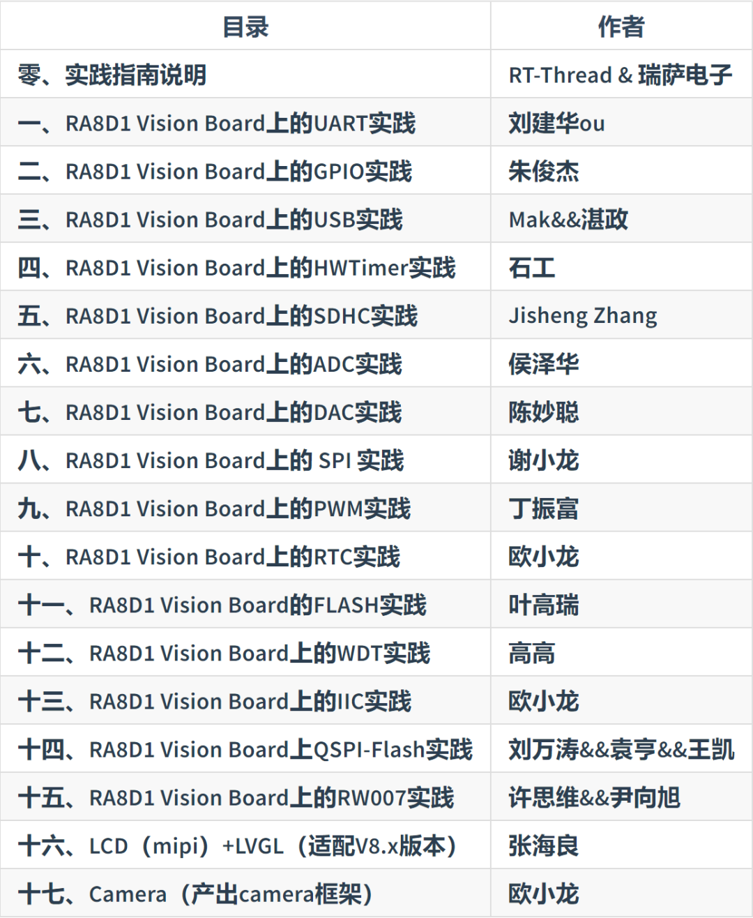《RA8D1VisionBoard开发实践指南》上线啦-电子工程专辑