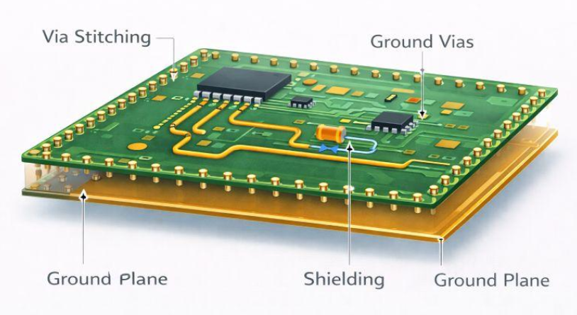为什么PCB四周有一圈开窗的接地环？-电子工程专辑