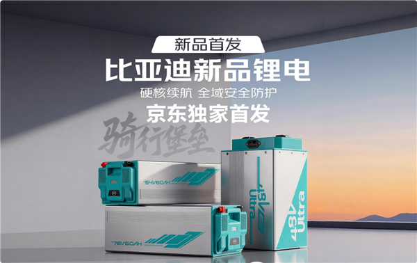 比亞迪發布5款電摩、三輪車磷酸鐵鋰電池：循環破3500次 壽命10年