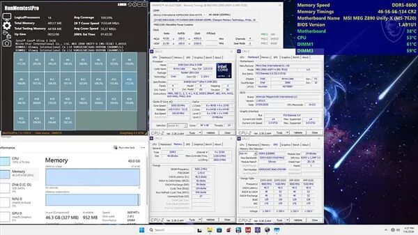 國產DDR5內存沖上8600！微星Z890全產品線完成長鑫適配驗證