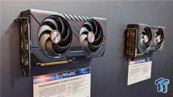 藍寶石展出RX 9060 XT產品線：從Pulse 8GB到NITRO+ 16GB全系超頻