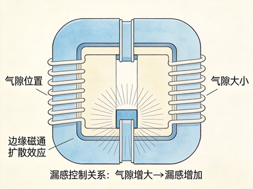 氣隙設(shè)計(jì)示意圖