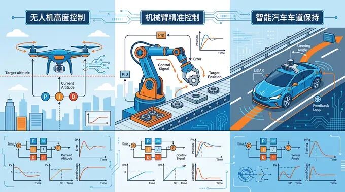 PID算法應(yīng)用場景插畫