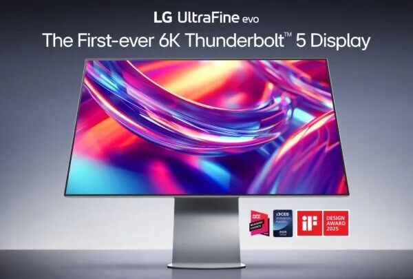 全球首款！LG推出6K雷電5顯示器：售價約14000元