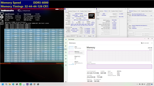 全球第一套！芝奇發布DDR5-6000 256GB超大容量內存
