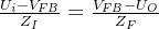 \frac{U_{i}-V_{FB}}{Z_{I}}=\frac{V_{FB}-U_{O}}{Z_{F}}