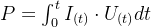 P=\int_{0}^{t}I_{(t)}\cdot U_{(t)}dt