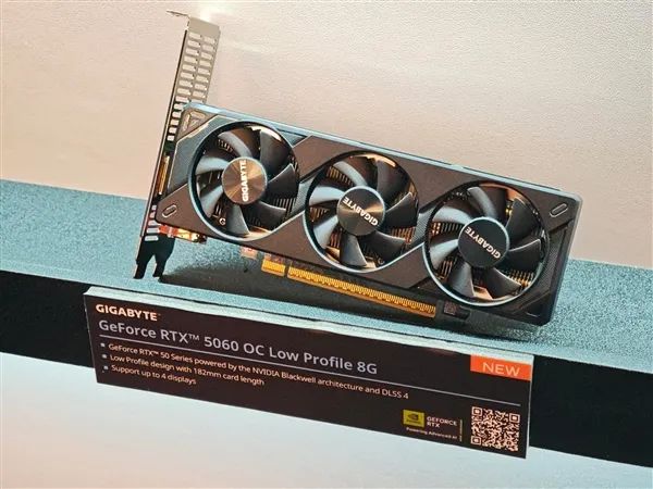 索泰、技嘉都有半高式刀卡RTX 5060：都是三風扇