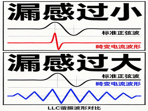 漏感對(duì)諧振波形影響