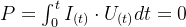 P=\int_{0}^{t}I_{(t)}\cdot U_{(t)}dt=0