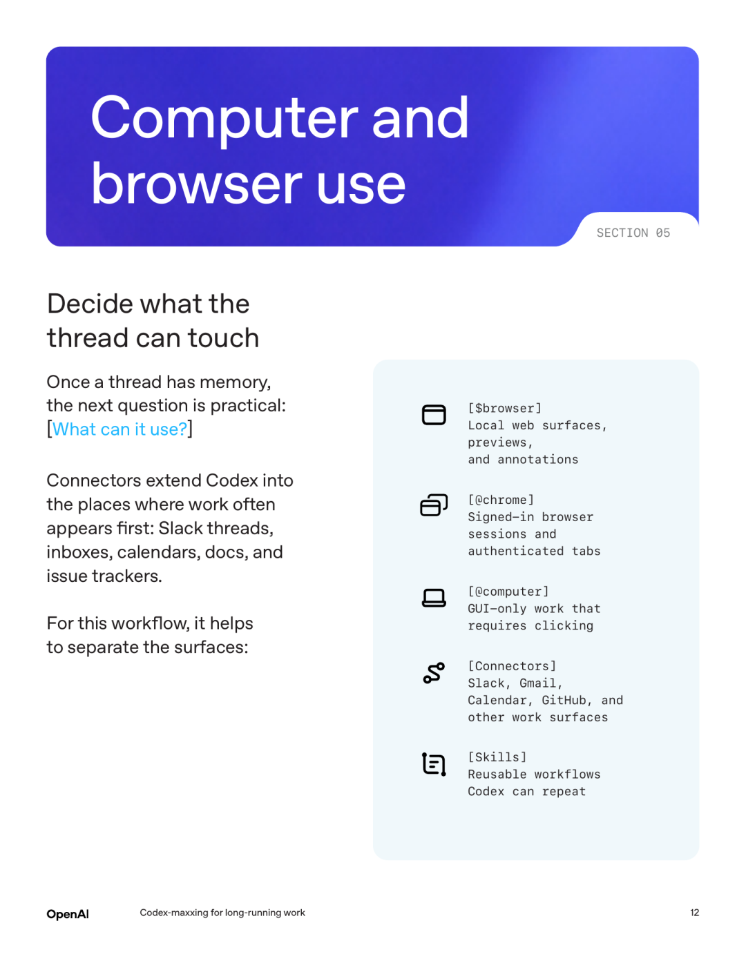 Computer and browser use 頁面