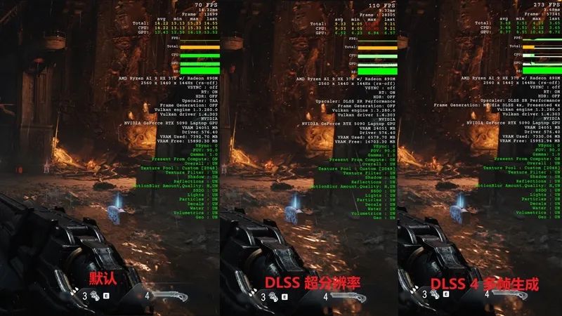 超輕薄RTX 5090游戲本體驗《毀滅戰士：黑暗時代》：DLSS 4輕松駕馭4K